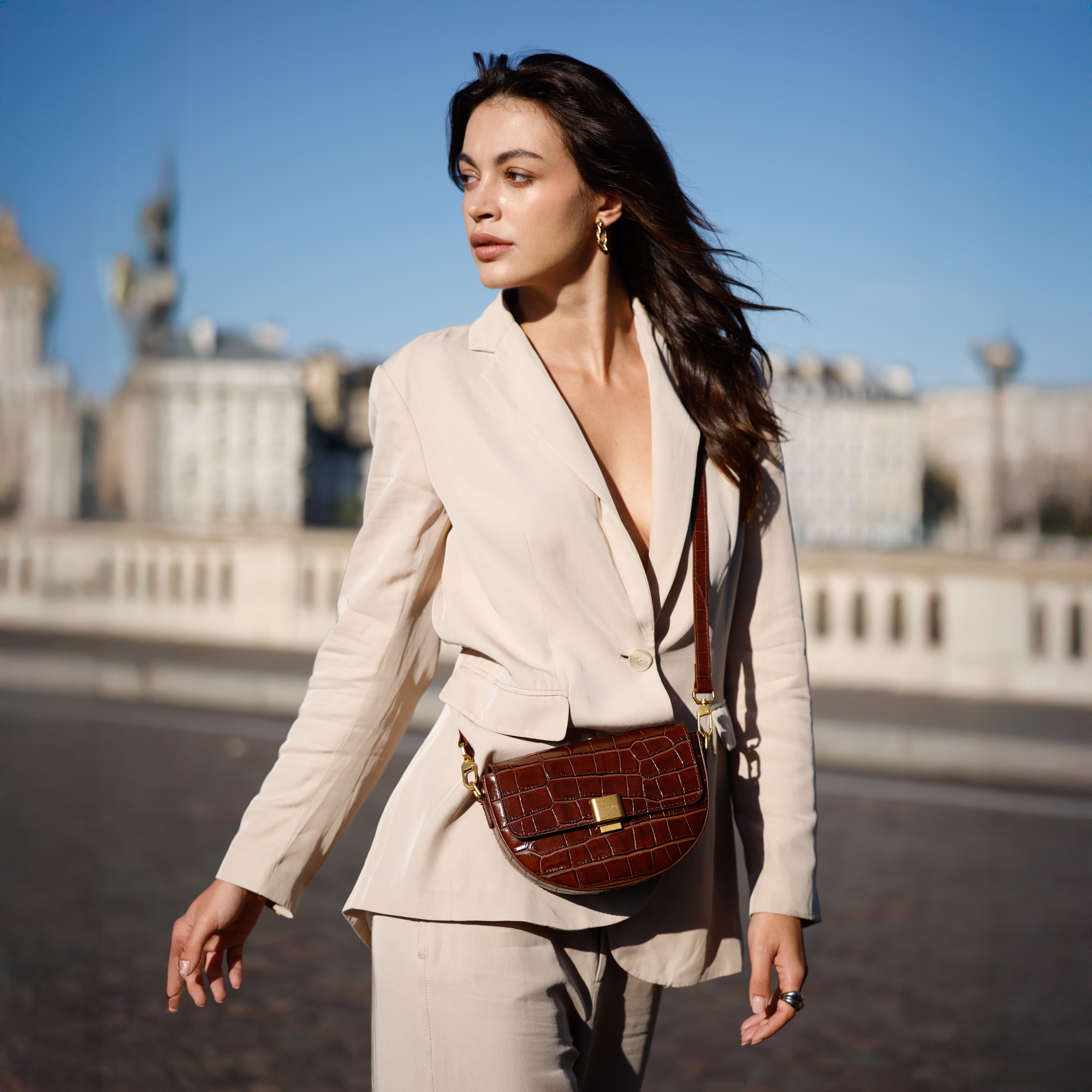 MOUSM Rênes Romales en Cuir Brut Naturel Tressé Noir avec