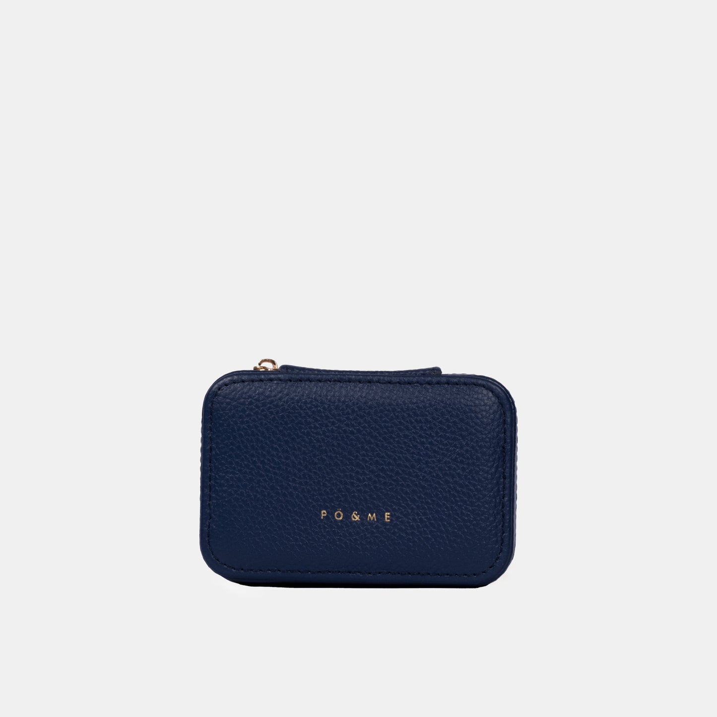 Boite à Bijoux Pique - Grainé - Avec Miroir _ Bleu nuit