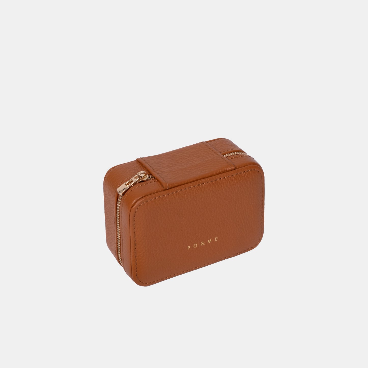 Boite à Bijoux Pique - Grainé - Avec Miroir _ Camel