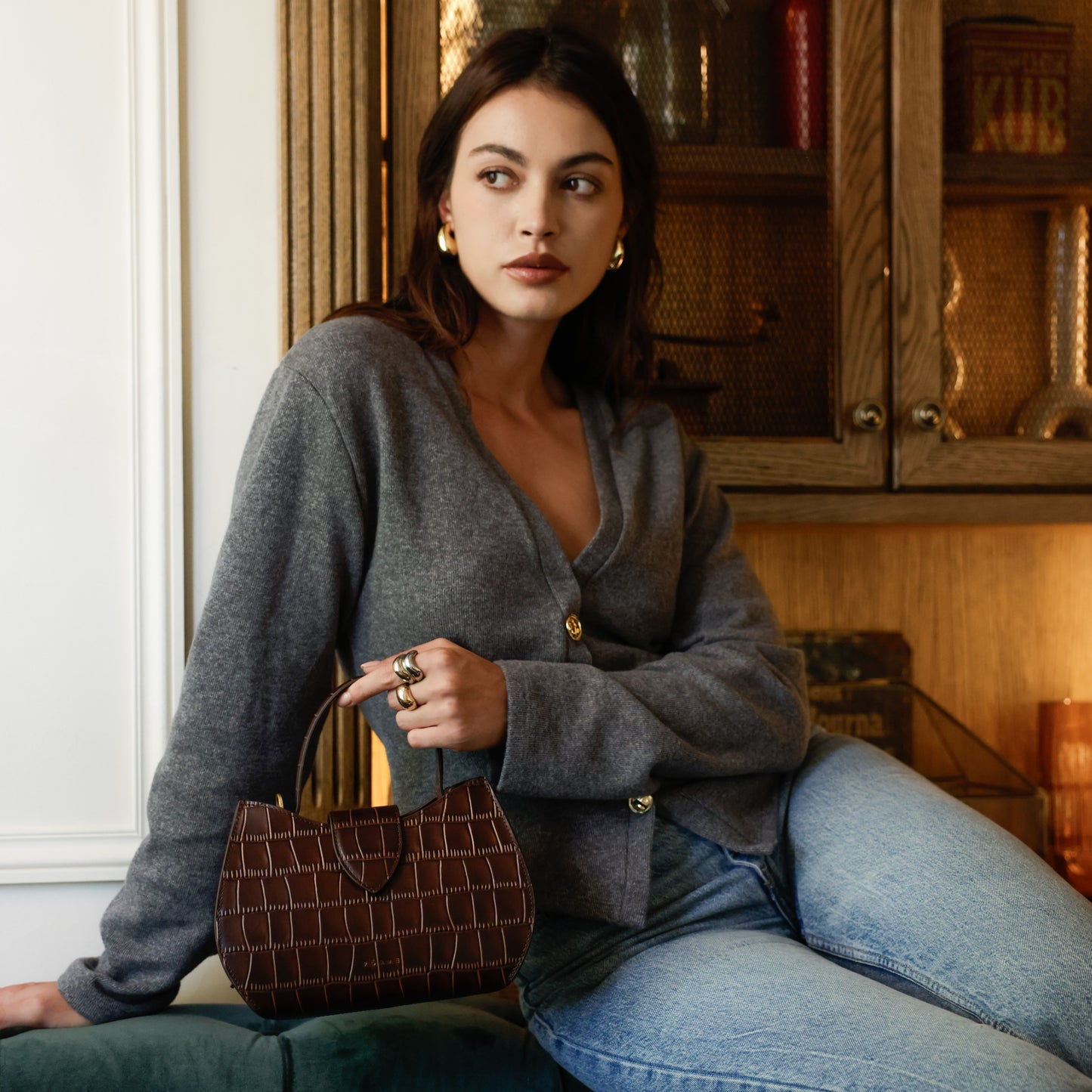 jeparleenreve_mini_Marron_embossé_croco