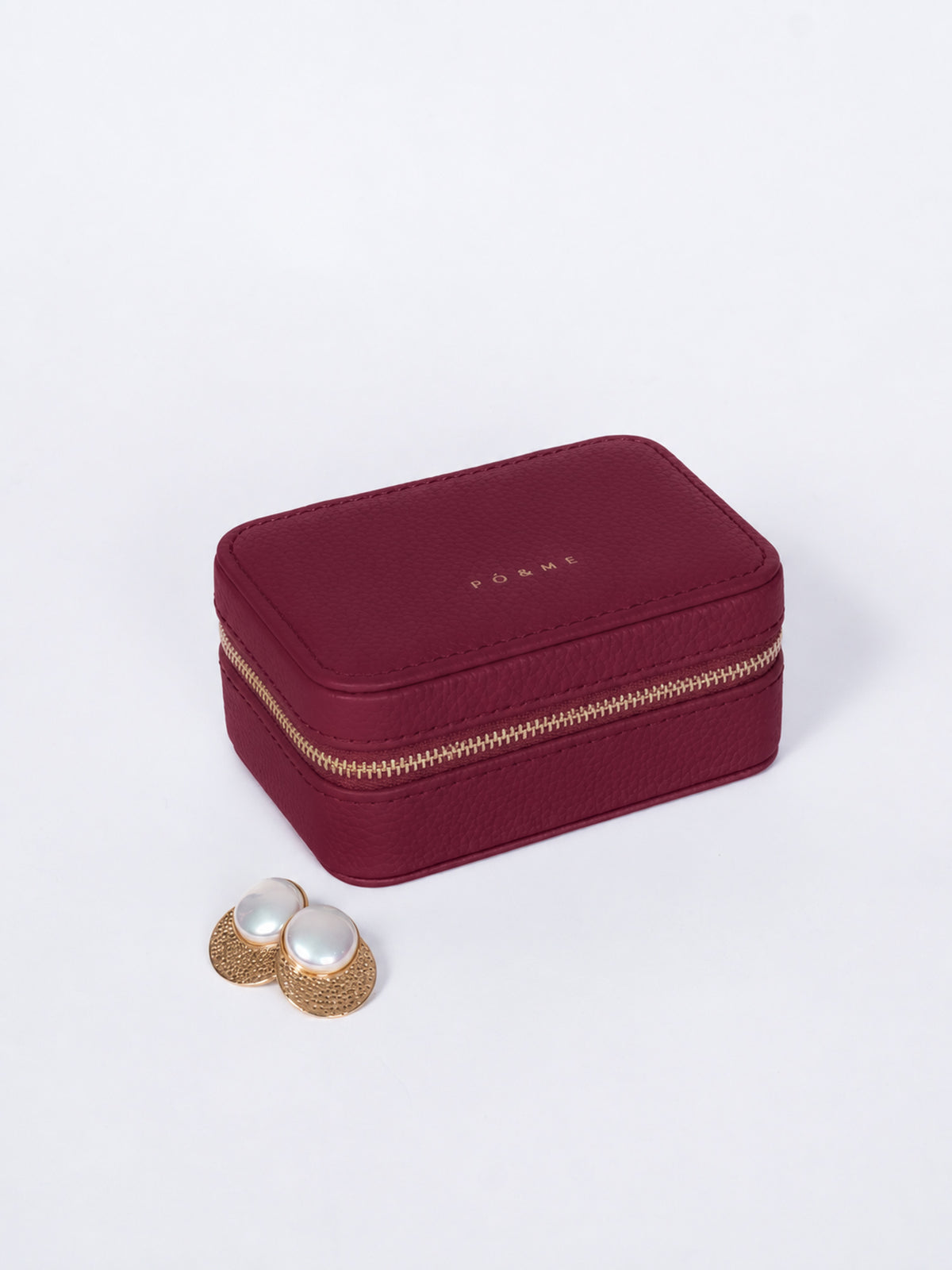 Boite à Bijoux Pique - Grainé - Avec Miroir_prune