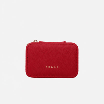 Boite à Bijoux Pique - Grainé - Avec Miroir_rouge